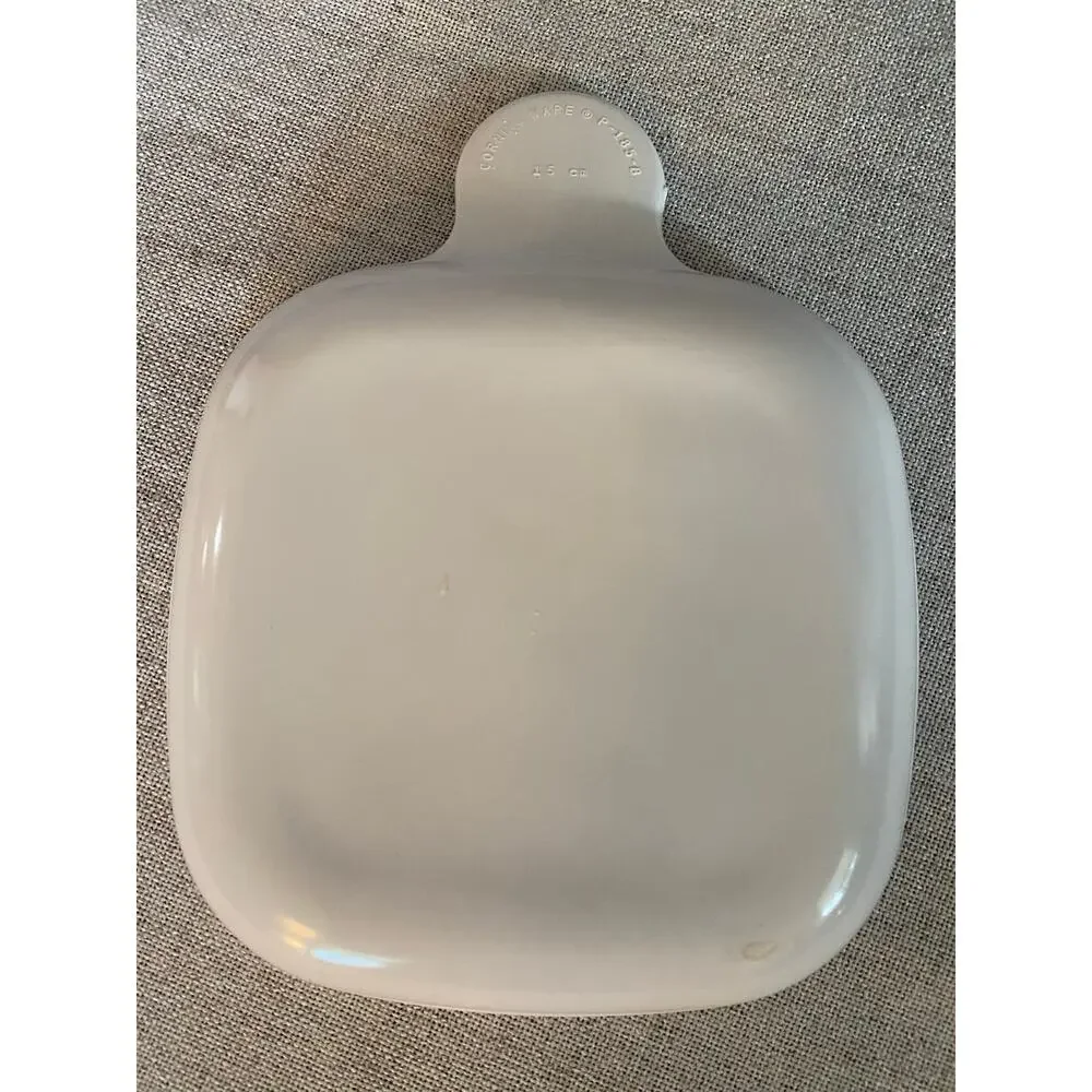Vintage Corning Ware P-185-B Grab-It Bowl Solid White Casserole Skillet Dish